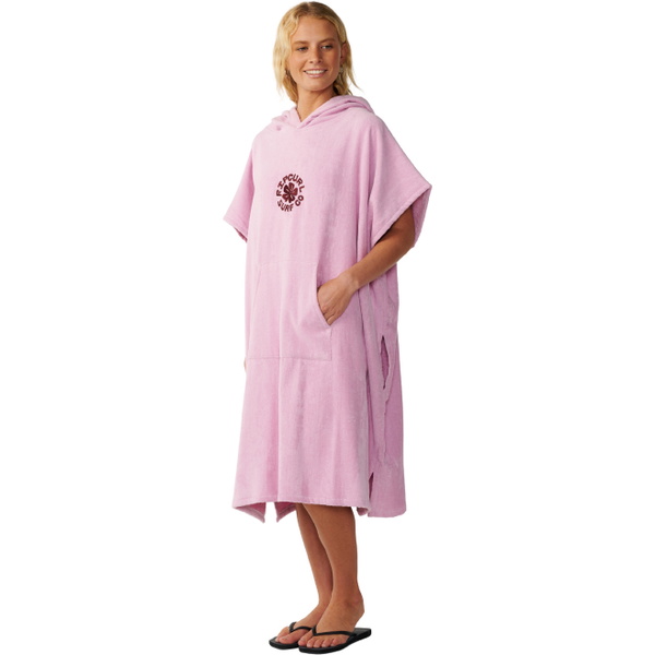 2026 Rip Curl Womens Icon Hooded Towel 17OWTO - Mauve